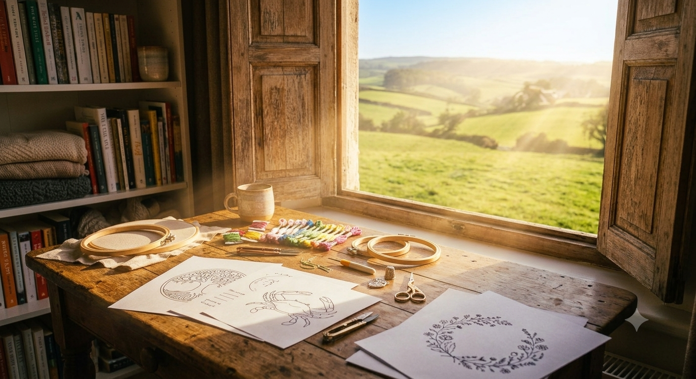 Embroidery Illustration